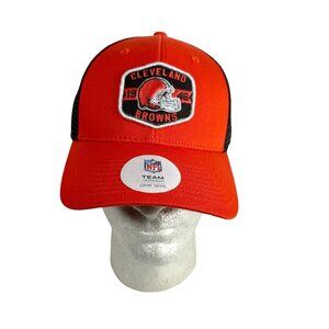 Cleveland Browns NFL Football Team Headwear Snapback Hat Brown And Orange NEW